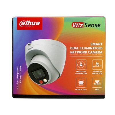 IP-відеокамера 4 Мп Dahua DH-IPC-HDW2449T-S-IL (2.8 мм) з подвійним підсвічуванням для системи відеонагляду